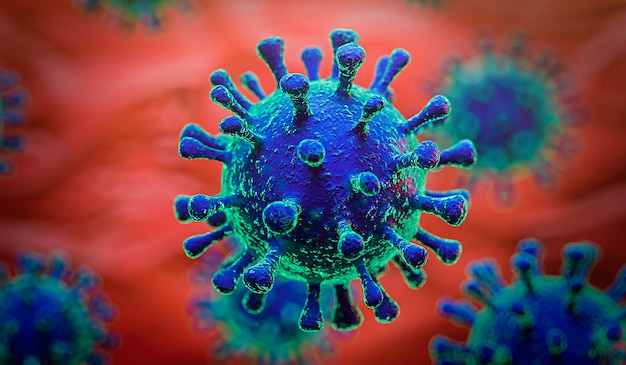 Coronavirus pojęcie dla azjata 3D renderingu ilustraci.