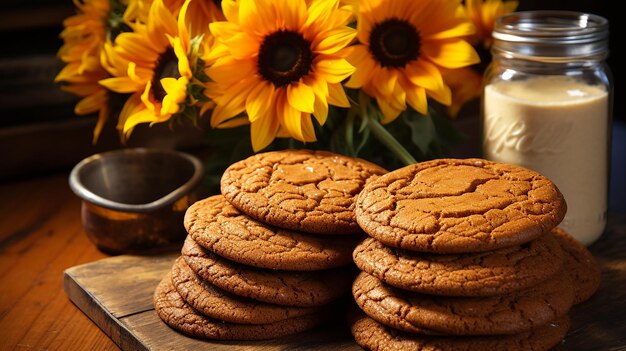 Country Comfort Gingernut Cookies w przytulnej kuchni