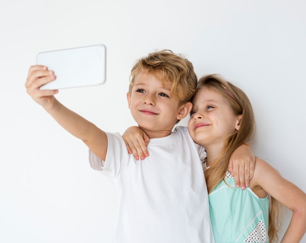 Couple Kids Friend Togetherness Protrait