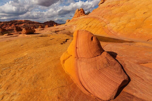 Coyote Buttes z obszaru dzikiej przyrody Vermillion Cliffs, Utah i Arizona