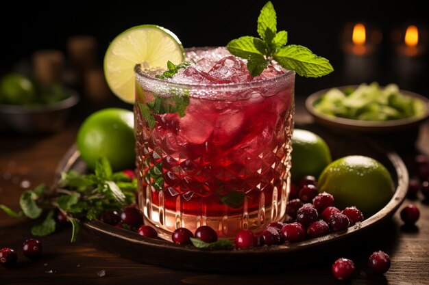 Cranberry Mule z wódką, imbirem, piwem, sokiem z żurawiny, cytryną, pomysłem na świąteczny koktajl.