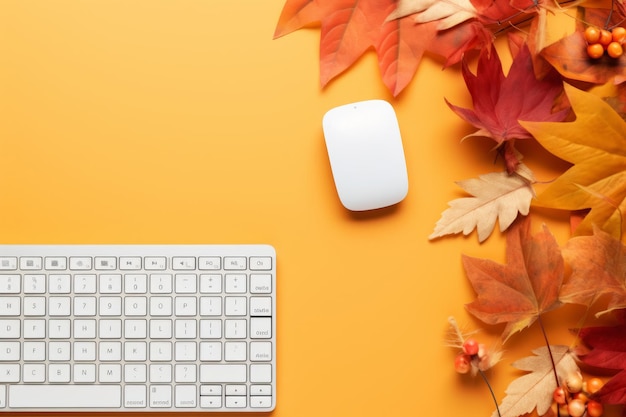 Creative Autumn Vibes - płaska przestrzeń robocza dla blogerów i freelancerów