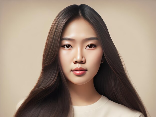 Creative_Young_asian_beauty_woman_model_long_hair_and beauty