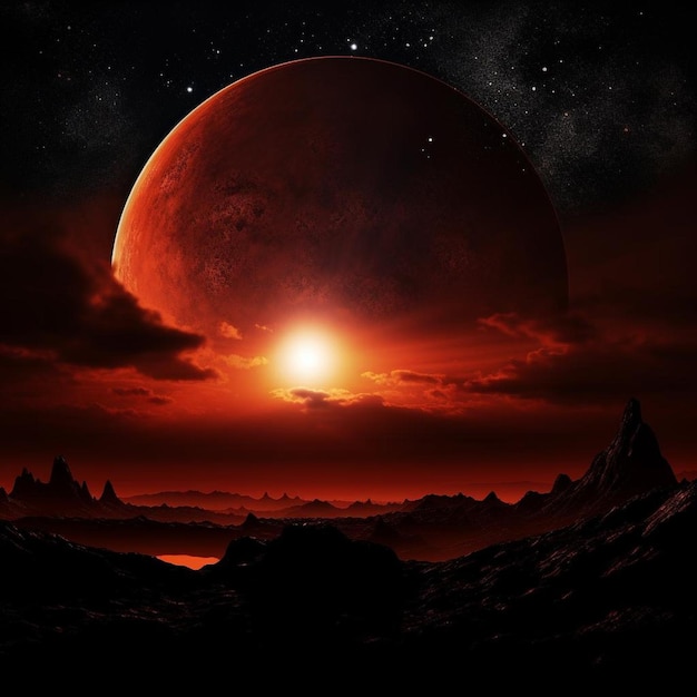 Crimson Eclipse Wallpaper Wonders Czerwony Księżyc Wallpaper Image