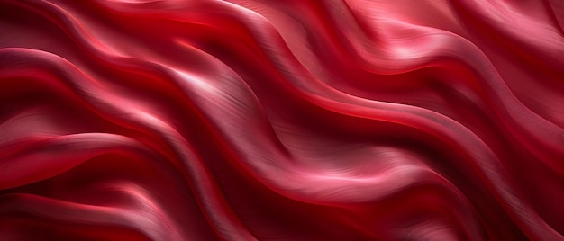 Crimson Waves Silken Texture Abstract Concept Abstract Art Crimson Tones Silken Textures Współczesny projekt