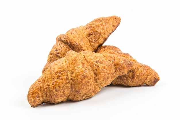 Croissant Na Białym Tle