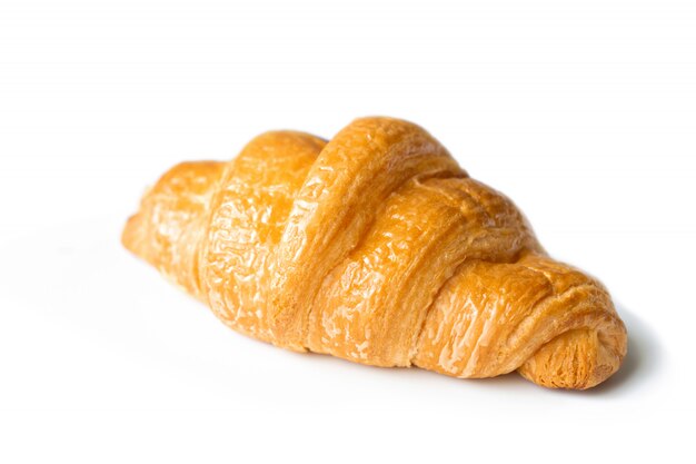 Croissant Na Odosobnionym Białym Tle