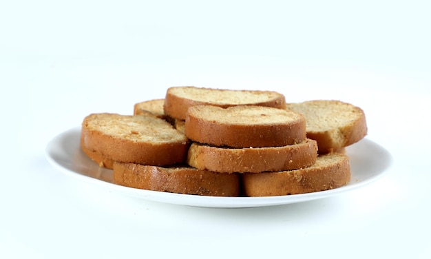 Zdjęcie crunchy rusk lub toast dla zdrowego życia