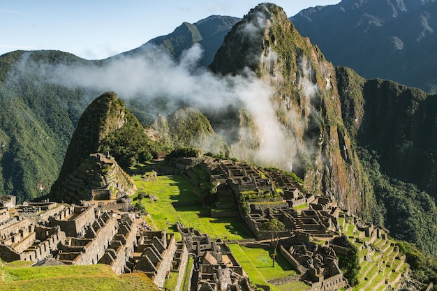 Cud świata Machu Picchu W Peru