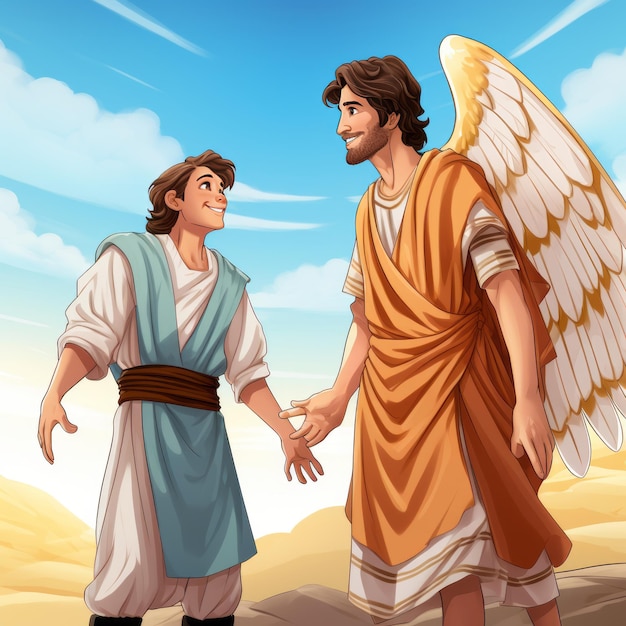 Cudowne spotkanie Anioł Gabriel odwiedza Józefa
