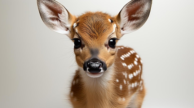 Zdjęcie cute baby deer na białym tle