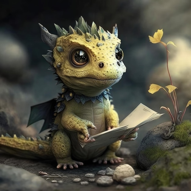 Cute Dragon działa w Offtse Generative AI