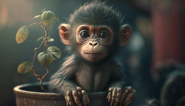 Cute Monkey ilustracji