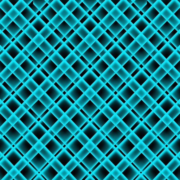 Cyan Light Cube Pattern Tło