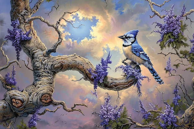 Cyanic Cascade Blue Jay Revelations