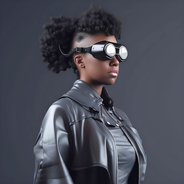 Cyber Chic A Gen Z Model rzuca okulary VR i obejmuje przyszłość gier i sztucznej inteligencji Generująca modę sztuczna inteligencja