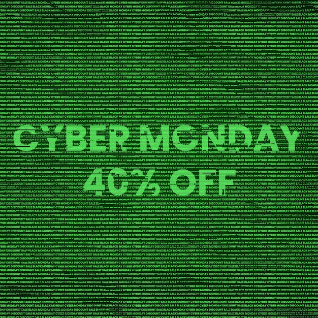 Zdjęcie cyber monday 40 procent zniżki