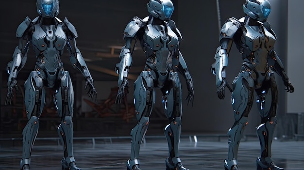 Cybernetic Guardians Grupa humanoidalnych robotów bojowych