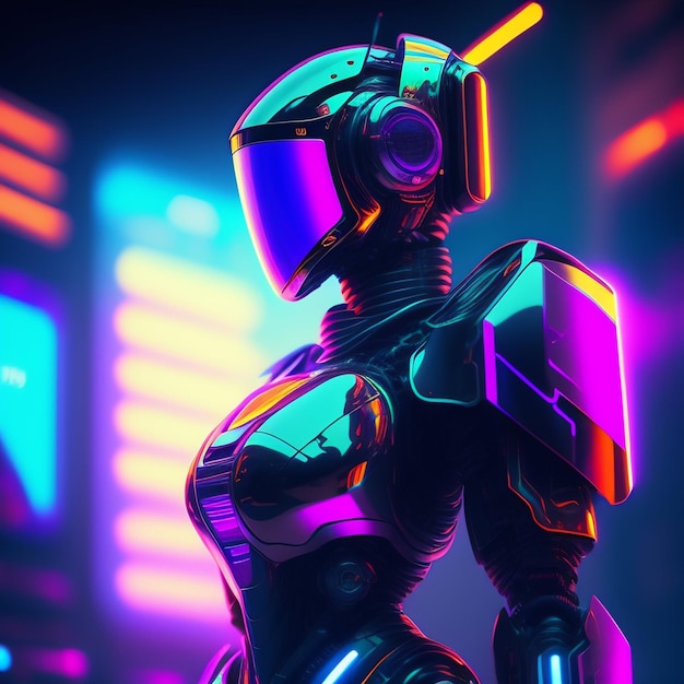 Cyberpunkowy robot