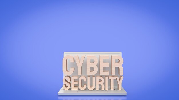 Cybersecurity Dla Technologii I Koncepcji 3d Renderingxa