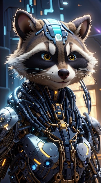 Cyborg Racoon, strażnik przestrzeni w galaktyce.