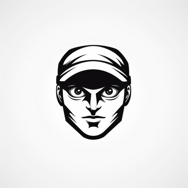 Cyclops Thief Odważny projekt logo gracza w baseball