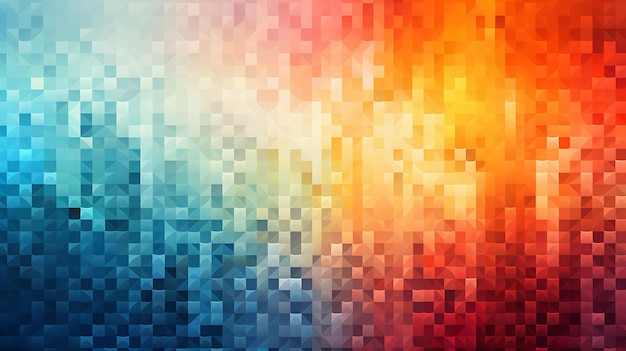 Zdjęcie cyfrowa mozaika elementów pikselowych tworząca spójny wzór