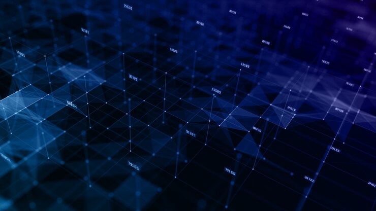 Zdjęcie cyfrowe tło cyberprzestrzeni