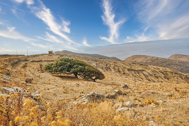 Cyklady krajobrazu wyspy Serifos Grecja