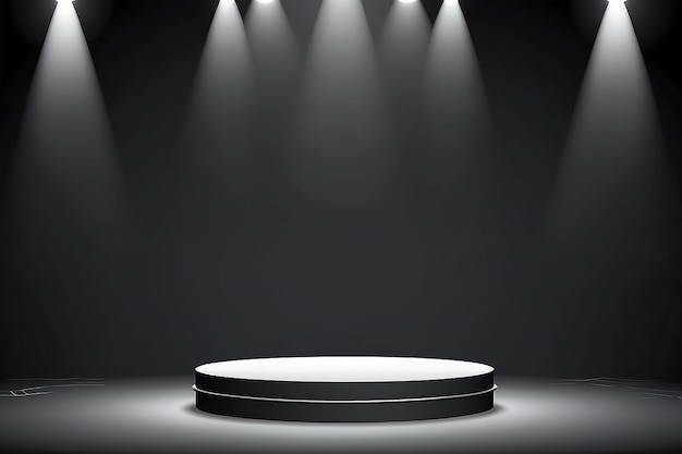 Zdjęcie cylindryczny podium lub podkład na minimalnej powierzchni sceny mockup studio do prezentacji produktu