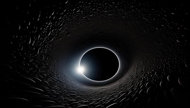 Zdjęcie czarna dziura cyfrowa czarna dziura w przestrzeni ilustracji