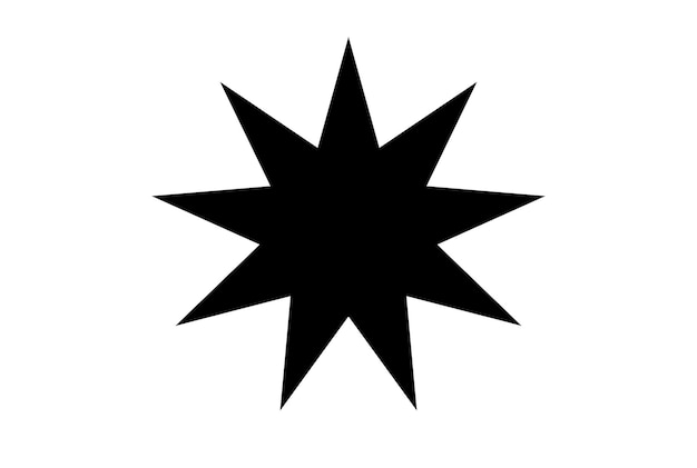 Zdjęcie czarna gwiazda rysunek sukces mistrz osiągnięcie symbol obiektu sylwetka