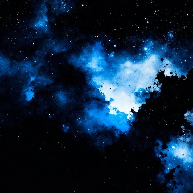 Zdjęcie czarna niebieska tekstura akwarela abstrakcyjne tło