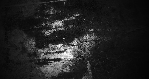 Czarna ściana przerażająca na tle Ciemna ściana Koncepcja tła halloween Horror betonowa tekstura