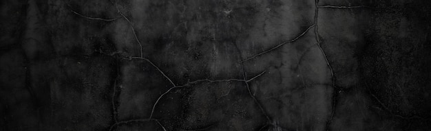 Czarna ściana straszna lub ciemnoszary szorstki ziarnisty kamień tekstura tło Czarny beton na tle