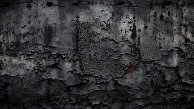 Czarna ściana z białą plamą