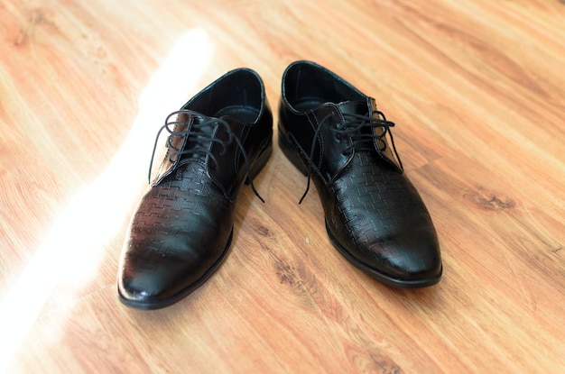 czarne buty z czystej skóry