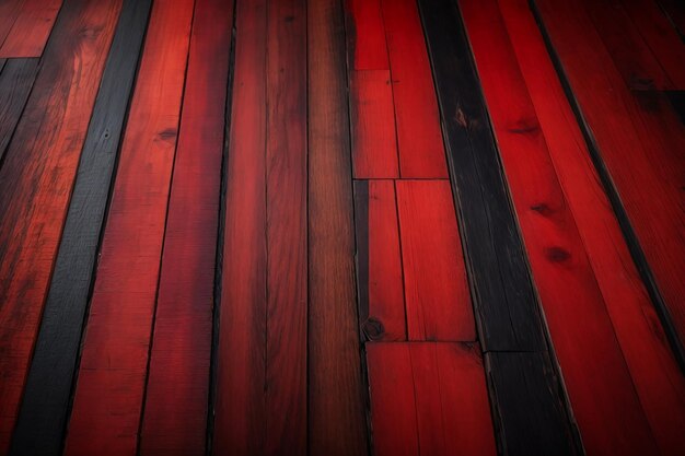 Czarne i czerwone drewno tekstura tło