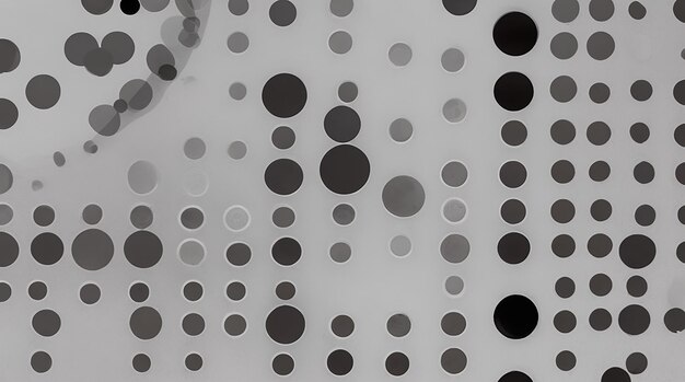 Zdjęcie czarne półprzezroczyste kropki na białym tle