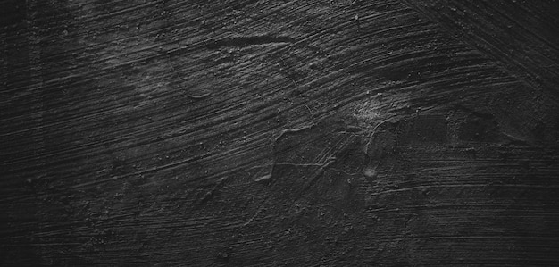 Czarne tło naturalnego pędzla obrysu teksturowanego cementu lub kamienia stary Horror Cement Tekstura Grunge straszne tło Ściana Beton Stary czarny