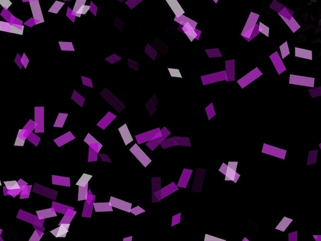 czarne tło z fioletowymi kwadratami i słowo