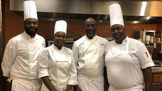 Czarni instruktorzy kulinarni oferują lekcje gotowania, które celebrują bogate smaki i różnorodne tradycje kuchni afroamerykańskiej. Wygenerowane przez AI