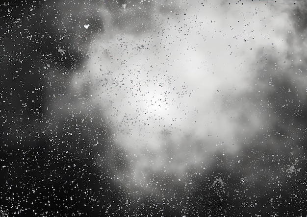 czarno-biała fotografia nieba w stylu rozrzuconej farby