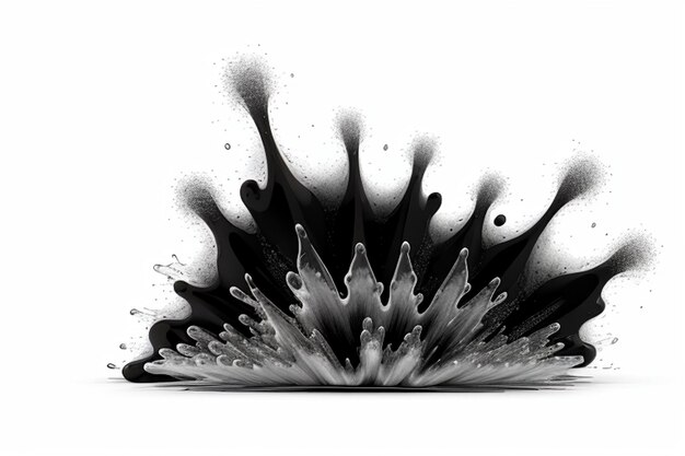 Zdjęcie czarno-biała tekstura 4k minimalna czysta nowoczesna tapeta doskonałe tło z abstrakcyjnym płynem
