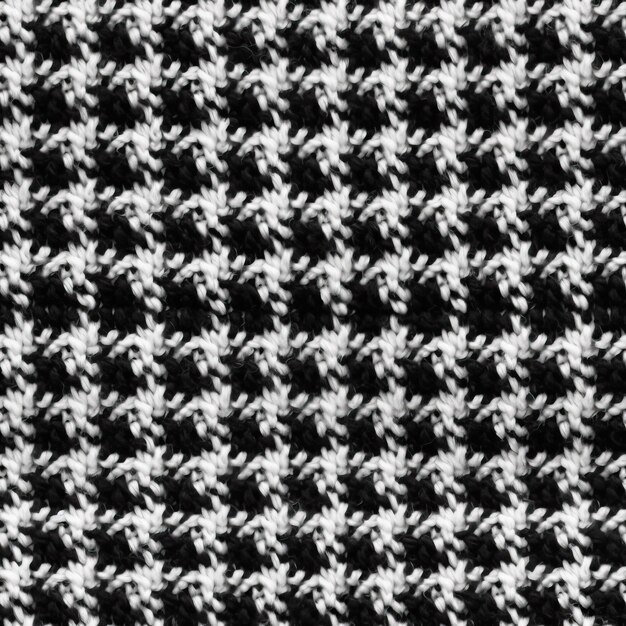 Zdjęcie czarno-biała tkanina z wzorem kwiatów