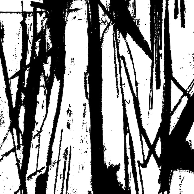 Zdjęcie czarno-białe abstrakcyjne tło grunge szorstki pociągnięcie pędzla pogrubiony obraz olejny tekstury wyciągnąć rękę