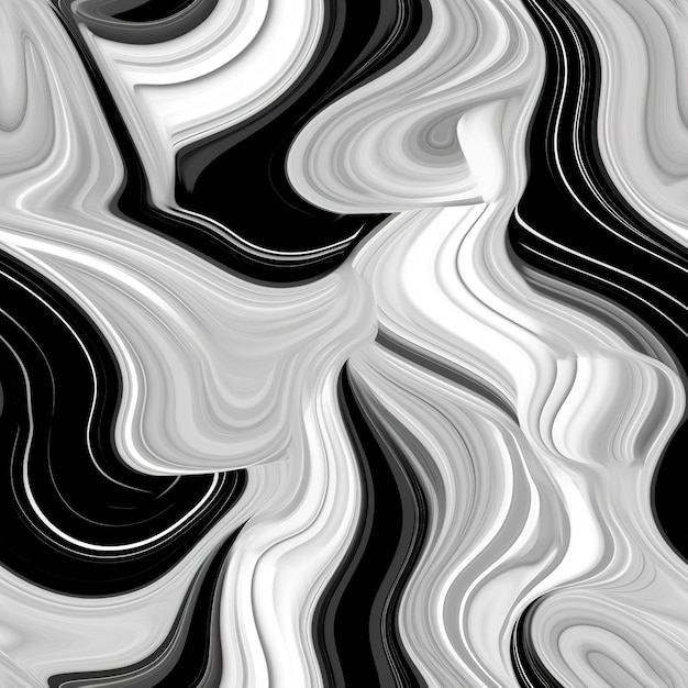 Czarno-białe abstrakcyjne tło z czarno-białym wzorem.