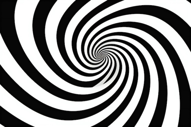 Czarno-białe hipnotyczne spiralne tło