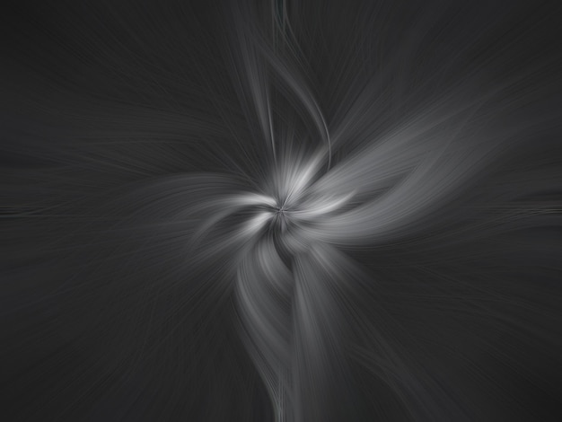czarno-białe kwieciste fale abstrakcyjne tło