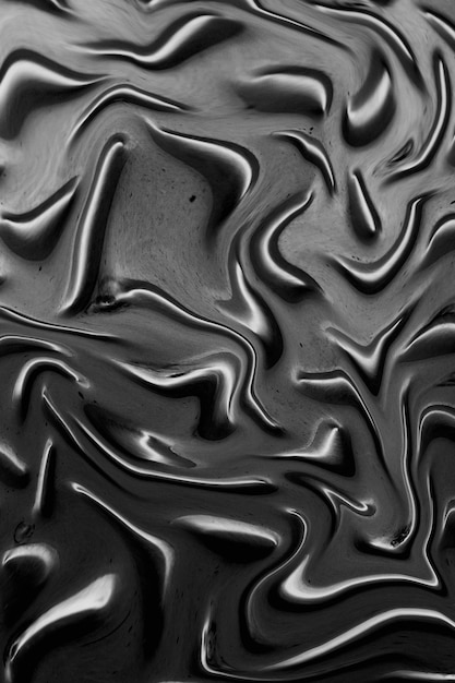 czarno-białe płynne abstrakcyjne tło